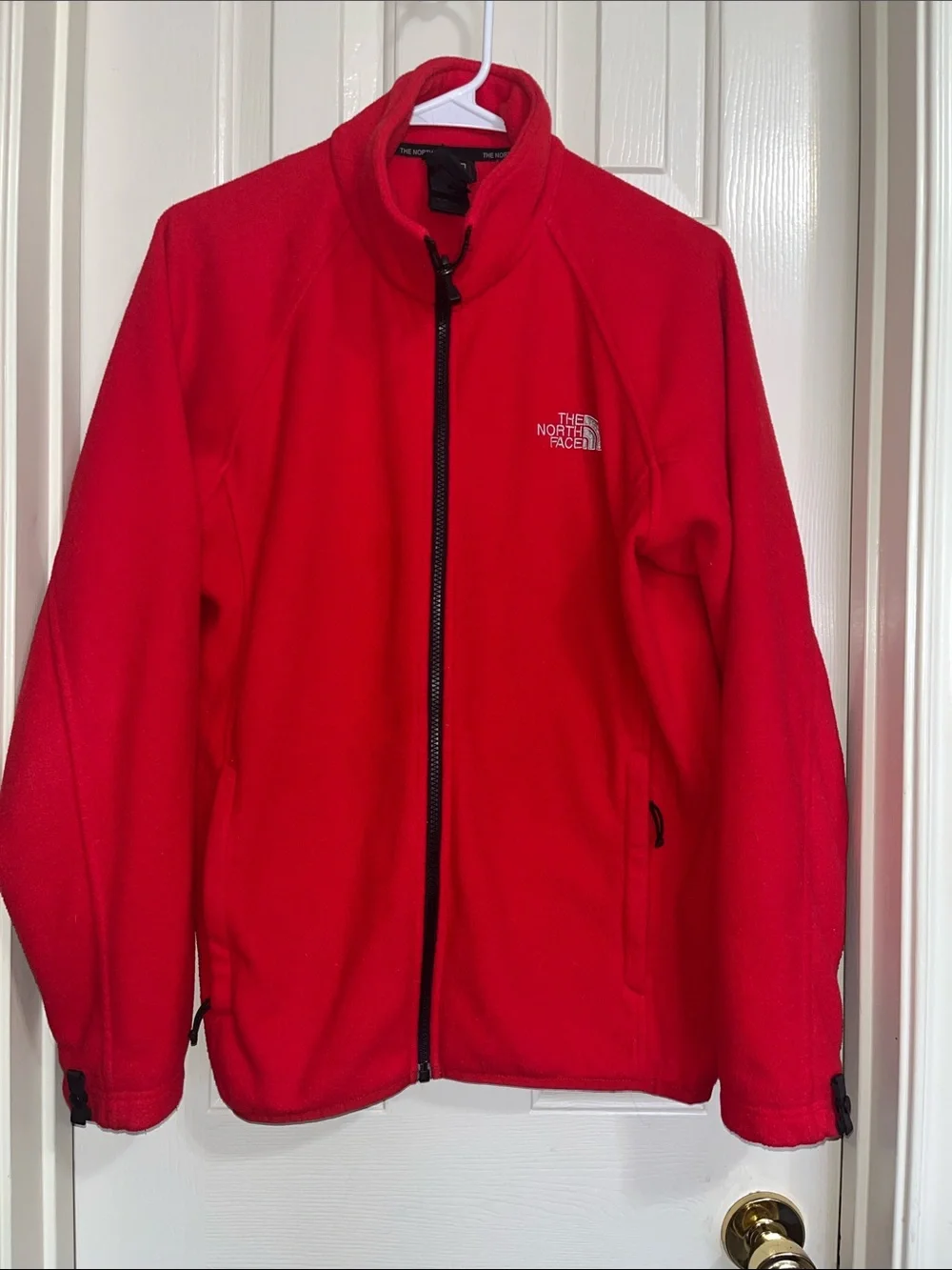 The North Face Men’s Bright Red Full-Zip Fleece Jacket Small